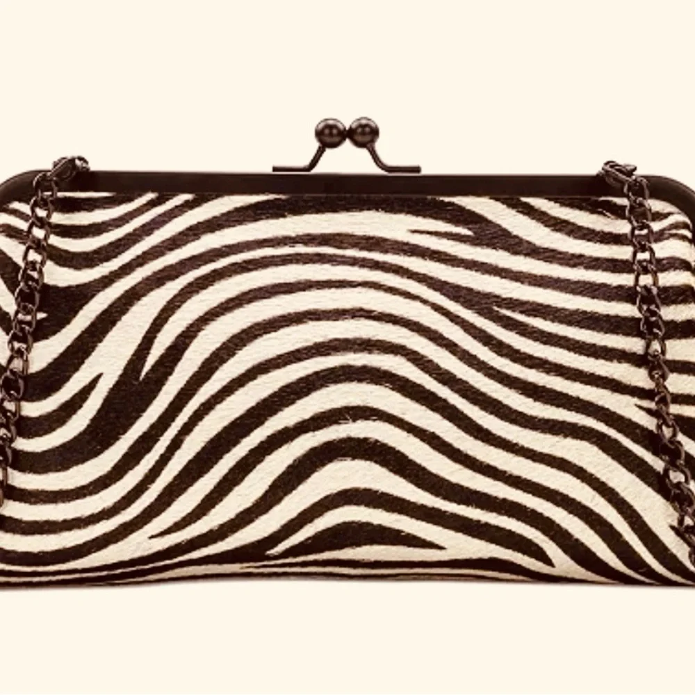 Patricia Nash Brown Gorgeous Zébra Haircalf Collection Set (Clutch & Wallet) - Picture 3 of 10